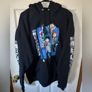 My Hero Academia hoodie black XL